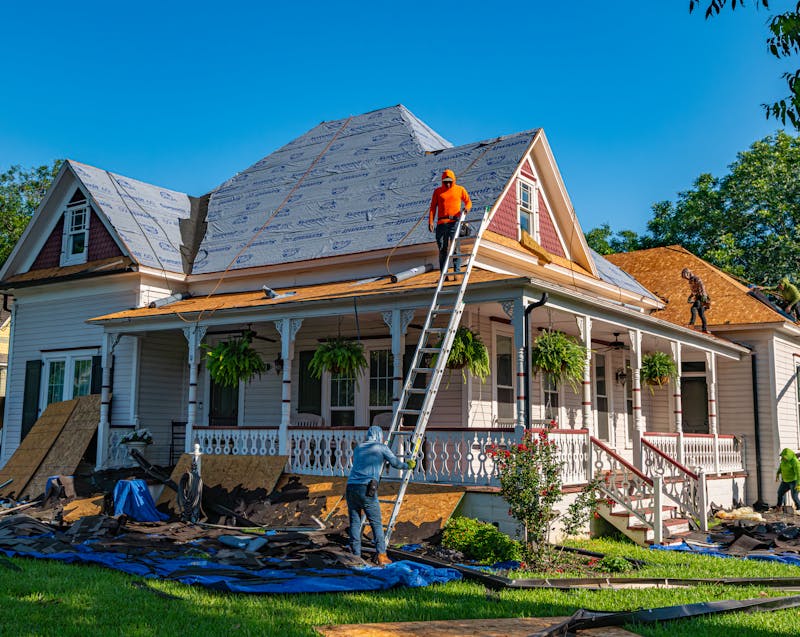 preparing the house for re-roofing